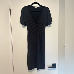Charcoal v neck Dress